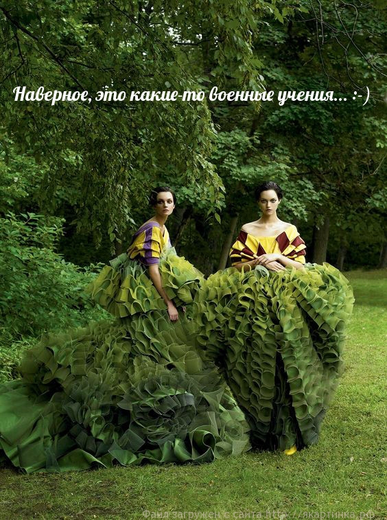 зелёные платья